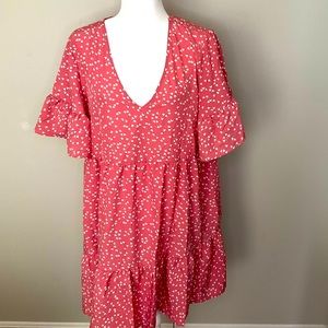 Pink SHEIN Heart Dress